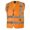 Pioneer Tricot Safety Vest, Org, Medium, 2 Stripe V1025150U-M - alternate 1